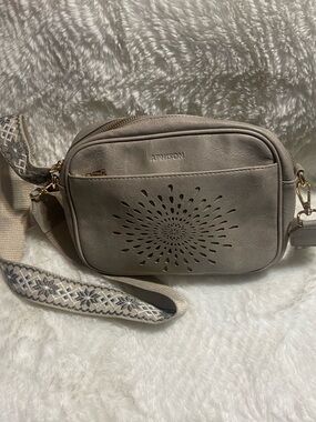 APHISON tan sunflower crossbody bag